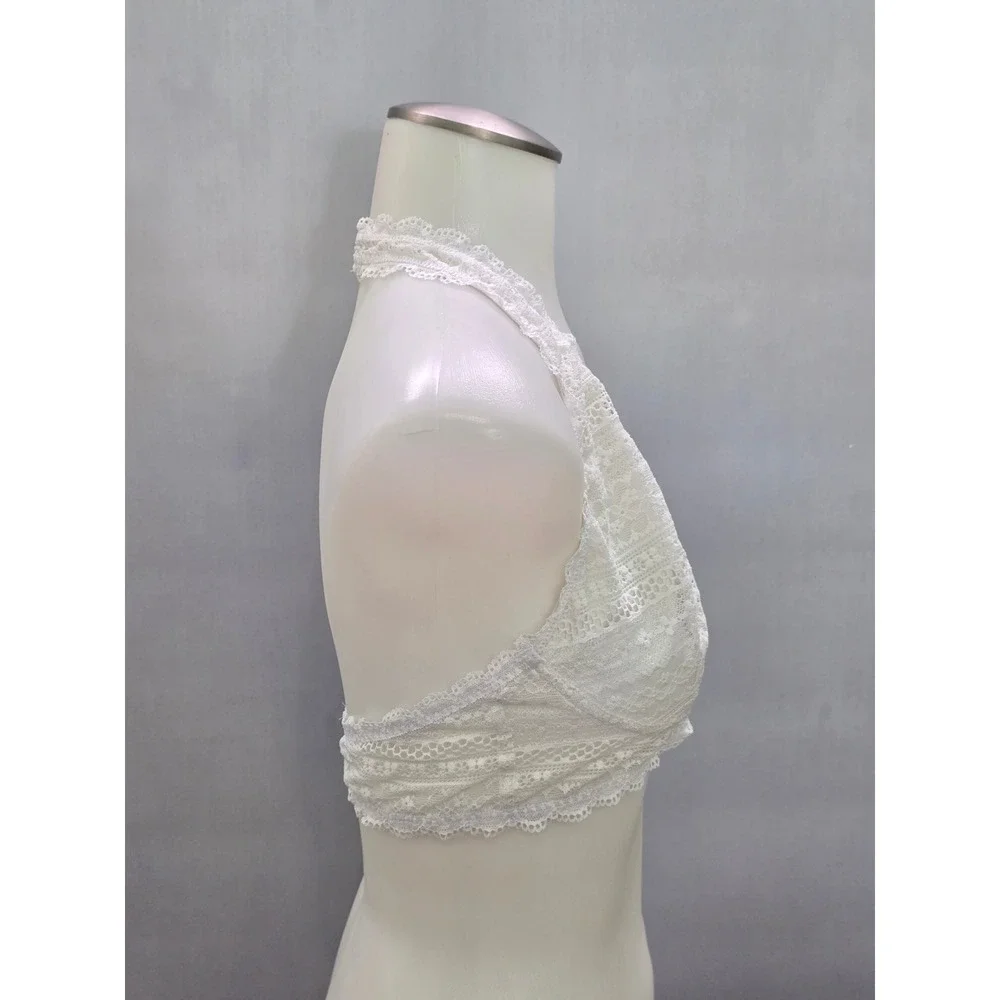Hanky Panky White Whimsy Romantic Bridal Cottage Lingerie Lace Bralette Medium